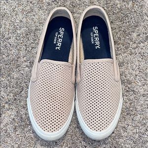women's seaside perforated varsity sneaker